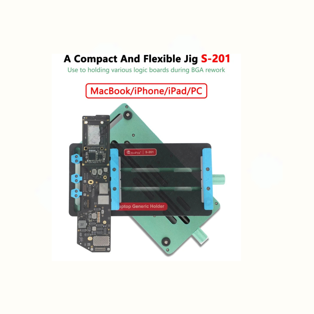 S-201 Generic Logic Board Holder – Precision and Stability for Device Repairs S-201 Generic Logic Board Holder – Precision and Stability for Device Repairs